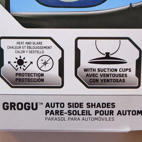 Star Wars Mandalorian Grogu The Child Yoda Side Window Mesh Auto Shades Set of 2 - Picture 7 of 7